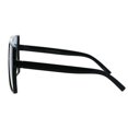thumbnail image 3 of Oversize Shield Rectangular Robotic Futuristic Flat Top Mob Sunglasses Black Green Yellow, 3 of 4