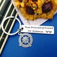 thumbnail image 2 of Long Distance Friendship Keychain Gift True Friendship Knows No Distance Jewelry Friendship Gift for Best Friends Birthday Gifts for Sister Brother Wedding Gift for Bestie Graduation Going Away Gift, 2 of 4