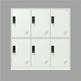 thumbnail image 2 of MECOLOR Metal Office and Home Storage Cabinet Locker with 6 Doors Thin Edge Beautiful Appearance, 2 of 11