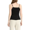 thumbnail image 3 of Allegra K Women's Casual Spaghetti Strap V Neck Peplum Sleeveless Top, 3 of 5