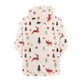 thumbnail image 2 of chaqlin Christmas Tree Zip up Hoodies for Girls Boys Trendy Y2K Hooded Sweatshirt Deer Print Long Sleeve Hoodie Jacket Kids Pullover Top with Pocket, 2 of 7