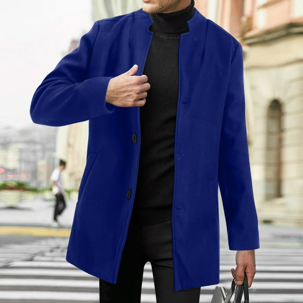 PMUYBHF Male Denim Jacket Men Vintage Men Winter Coat Lapel Collar Long Sleeve Padded Leather Jacket Vintage Thicken Coat Sheepskin Jacket Short Coat