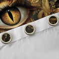 thumbnail image 4 of Homewish Vintage Magic Dragon Kitchen Curtains,Hippie Evil Eye Black Out Curtains Pack of 2 (42x63 Each),Black Gold, 4 of 6