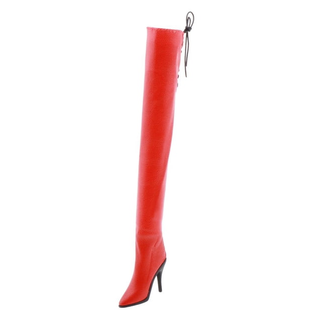 de material cuero PU para mujer 1: 6, modelo de botas de para de mujer , rojo Hugo Botas de figuras de acción