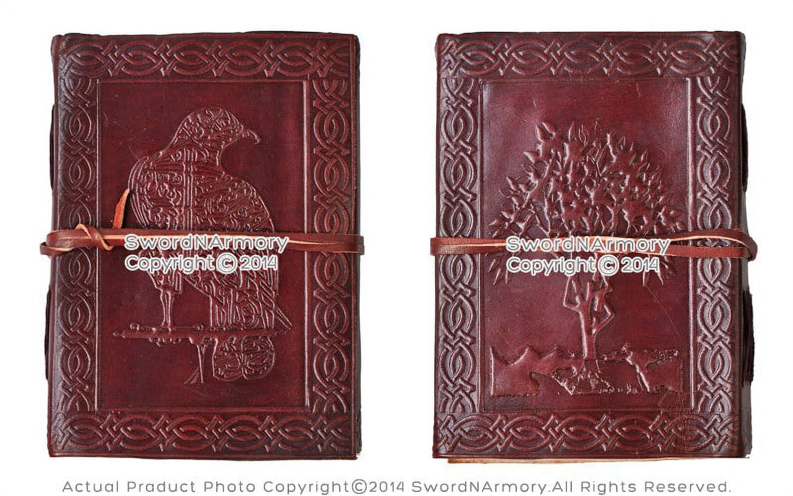 Handmade Medieval Diary Renaissance Leather Journal Notebook with Celtic Eagle