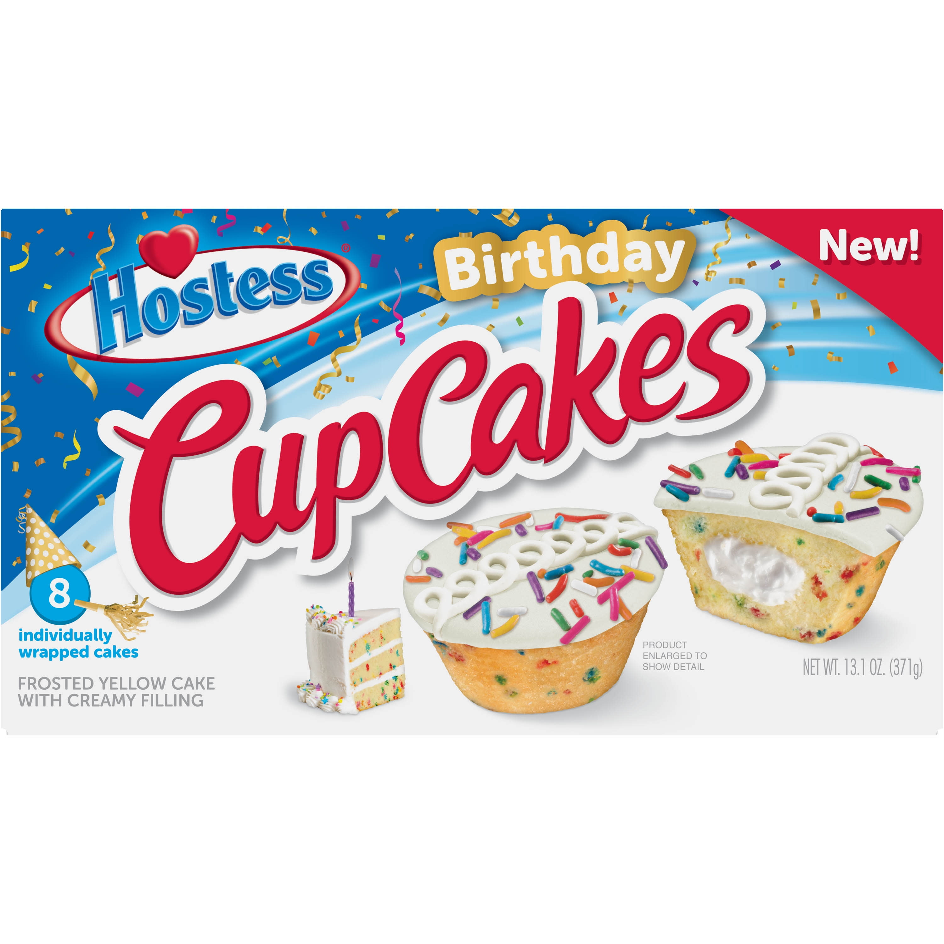 Hostess Birthday Cupcakes, 8 count, 13.1 oz