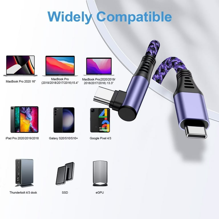 Usb C Macbook Pro 2016 Egpu USB4 100W PD Fast Charging Cable, 8K