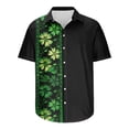 thumbnail image 5 of CHUMUD Mens St. Patrick's Day Shirt Hawaiian Shirts Clover Printed Short Sleeve Beach Top Summer Casual (Avail for Plus Size), 5 of 5