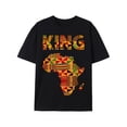 thumbnail image 1 of Chemise à Manches Courtes en Coton Imprimé Carte Africaine Col Rond Motif Imprimé, 1 of 5