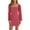 Watermelon Red, variant on Sherrylily Women Long Sleeve Dresses Square Neck Mesh Bodycon Mini Dress