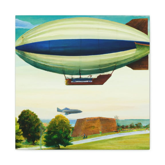 Blimp in the Sky - Canvas