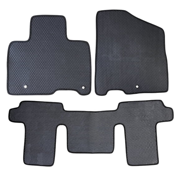 All Weather Floor Mats for 2022 to 2026 Kia Carnival 8 Passenger, Front and Rear, Odorless, Perfect Fit