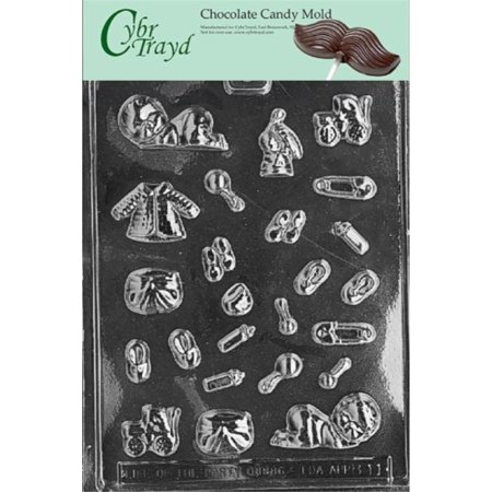 

Cybrtrayd Life of the Party B011 Tiny Baby Assortment Chocolate Candy Mold in Sealed Protective Poly Bag Imprinted with Copyrighted Cybrtrayd Molding Instructions