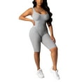 thumbnail image 5 of Liacowi Women Sleeveless Bodycon Romper Sexy Slim Fit Short Jumpsuit One Piece Playsuits Bodysuits, 5 of 7