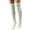 White, variant on Winter Thermal Leg Warmers Cozy Knee High Socks Soft Stretch Woolen Stockings for Home and Fashion Wear