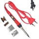 thumbnail image 3 of Digital Pantalla Soldadura de hierro Kit Temperatura ajustable 80W Soldadura Conjunto de calentadores manual de electrónica Reparación de herramientas con 5 consejos Enchufe rojo de Estados Unidos Eigraketly TO001082-02, 3 of 6