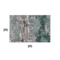 thumbnail image 2 of VUNATE 2'x3' Door Mat Entry Rug Machine Washable Rugs Abstract Vintage Distressed Indoor Rug Carpet Soft Lightweight Area Rug for Bedroom Entryway Kitchen Bathroom Foldable Nonslip Rug Teal, 2 of 6