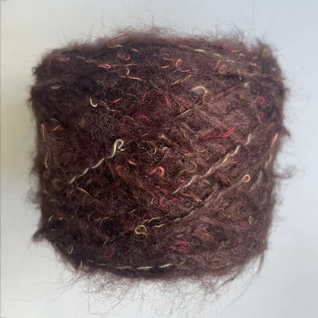 Granjero Gordo Hilo de bucle de lujo acrílico de felpa suave, rollo de lana gruesa de fieltro de lana, fibra (100 g, A23)