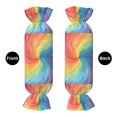 thumbnail image 4 of Candy Pillow With Pillow Core 24.6×9.8in Durable Cord Opening And Closing Design Waterproof And Easy To Install Darkmagenta Tie-Dye Background Rainbow Colors_2, 4 of 8