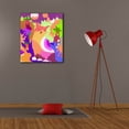 thumbnail image 6 of Epic Graffiti 'Cat With Abstract Background' by Holly McGee, Canvas Wall Art, 26"x30", 6 of 8