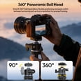thumbnail image 4 of Ulanzi MT93 Camera Tripod with Auto Open Legs, 62" Adjustable Tripod with 360° Ball Head & Quick Release for DSLR, Mirrorless, Video & Lighting, 4 of 8