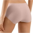 thumbnail image 3 of Large-Sized Underwear for Women Mid-Low Waist High Elasticity Underpants Butt Lifting Cinched Waist Panties Solid Color Briefs, 3 of 5