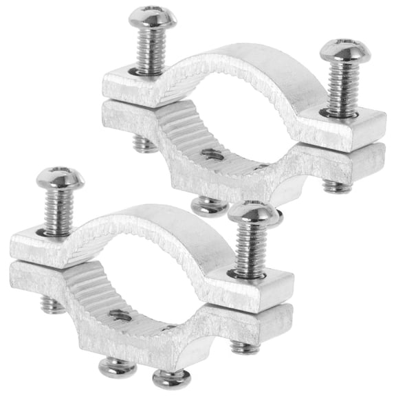 Supvox 2pcs Motorcycle Mirror Mount Aluminum Alloy Silver for Versatile Clamp Use