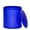 Blue, variant on Otto Storage Stool | Round Plastic Storage Ottoman | Solid Color