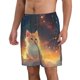 thumbnail image 2 of Fotbe Starry Sky Constellation Cat Trajes de Baño Estampados para Hombre, Shorts de Verano de Secado Rápido, Ropa de Playa, Bañadores-Large, 2 of 6