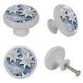 thumbnail image 4 of Snowflakes Round Glow-in-the-Dark Cabinet Knobs: Fluorescent Drawer Pulls 4-Pack, Complet– Suitable Kitchen Hardware, 4 of 6