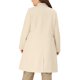 thumbnail image 3 of Abrigos largos de invierno para mujer en tallas grandes, con solapa de muesca, de doble botonadura, tipo trench, 1X beige, 3 of 6
