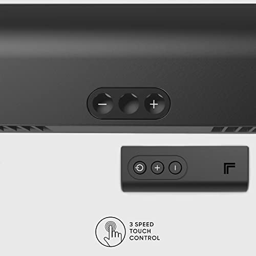 AXIS 47 Airbar Tower Fan with Remote Control, Black