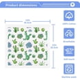 thumbnail image 2 of GZHJMY Cactus and Succulent Washcloth Set of 2 Pcs 100% Cotton Small Face Towel, 12 x 12 inch Washcloths, 2 of 6