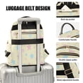 thumbnail image 4 of Stars Pastel Quilted Backpack Fashion Daypack Commuter Bag for Women 8.5 L, 4 of 7