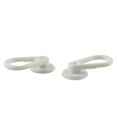 thumbnail image 4 of E-outstanding 6 Pcs Rallonges de Col en Caoutchouc Souple Extensible Boutons de Cravate 10mm Blanc, 4 of 4