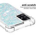 thumbnail image 4 of Compatible with Samsung Galaxy A51 5G Case Glitter Luxury Cute Love Liquid Quicksand Clear TPU Girls Women Stylish Bumper Shockproof Protective Case for Samsung Galaxy A51 5G Star Blue YB, 4 of 12