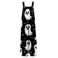 thumbnail image 6 of HAJWOH Halloween Women’s Sleeveless Loose Fit Jumpsuit With Halloween Print Wide Leg Overalls Casual Style(Blue,S), 6 of 6