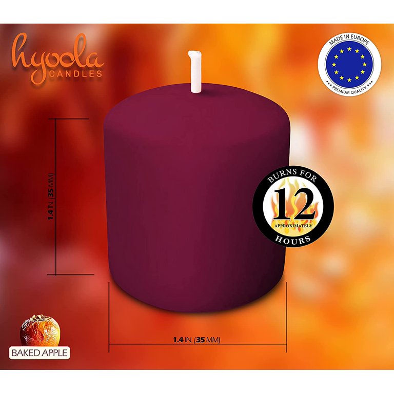 Hyoola Baked Apple Scented Votive Candles, 9-Pack photo 2