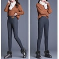 thumbnail image 4 of Leggings cálidos de invierno para mujer con forro de felpa Leggings elásticos térmicos Pantalones elásticos gruesos de cintura alta para niñas Talla XXS - XXL, 4 of 5