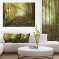 thumbnail image 1 of Suns Peeks into Forest - Impression sur Toile Photographie de Paysage, 1 of 3
