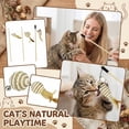 thumbnail image 3 of Cat Toys for Indoor Cats, Wooden Handles, Cats Teasing Sticks, Elastic Ropes And Linen Cloth Bells, Suitable for Cats Interaction, 3 of 5
