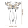 thumbnail image 2 of AURARMLET 3Ud Peine Para Novia Con Rhinestone Decorativo Para Y Estilo Chic, 2 of 6