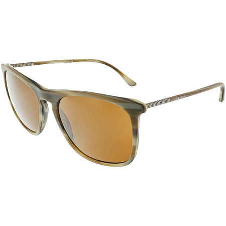 Giorgio Armani Men's AR8076-549473-55 Brown Rectangle Sunglasses