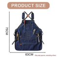 thumbnail image 2 of Woodworking Apron, Heavy Duty Canvas Working Tool Apron with Pockets, Adjustable Strap Aprons for Women, Men, 2 of 5