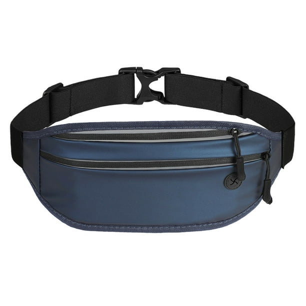Riñonera deportiva, bolsa para teléfono móvil para correr, equipo para exteriores, riñonera multifuncional, azul