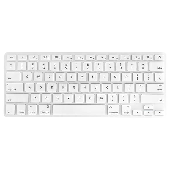 Yeacher TPU Keyboard Cover Dustproof Keyboard Protective Film Compatible with MacBook Air 13.3 inch A1466/A1369 White