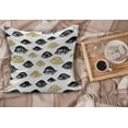 thumbnail image 2 of Trippy Fluffy Throw Pillow Cushion Cover, Woman Eyes with Eyelash Unusual Style Fashion Modern Design Print Graphic, Decorative Square Accent Pillow Case, 36" x 36", Yellow and Black, by Ambesonne, 2 of 5