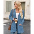 thumbnail image 4 of MISFAY Women's Cardigans Long Sleeve with Pockets - Open Front Lightweight Cardigan, 4 of 5