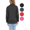 thumbnail image 3 of Stretch Is Comfort Girl's Oh So Soft Long Sleeve Mock Neck Top | Child Size 4-16, 3 of 6
