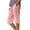 Pink, variant on Y-Sunset Women’s Cotton Linen Bermuda Shorts, High Waist Loose Straight Leg Shorts with Ruffle Hem and Pockets, Casual Summer Beach Wear Everyday Loungewear(Red/L)